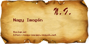 Nagy Imogén névjegykártya